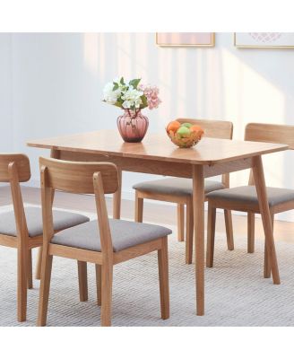 Streamdale Solid Oak Round Dining Table for 6-8 People