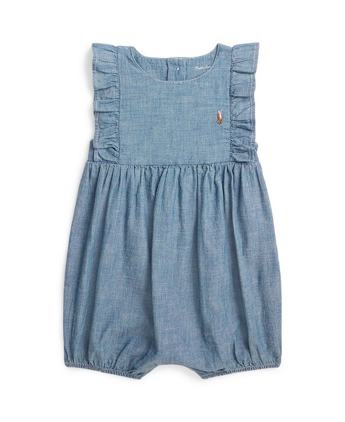 Polo Ralph Lauren Baby Girls Chambray Bubble Shortall Macy s