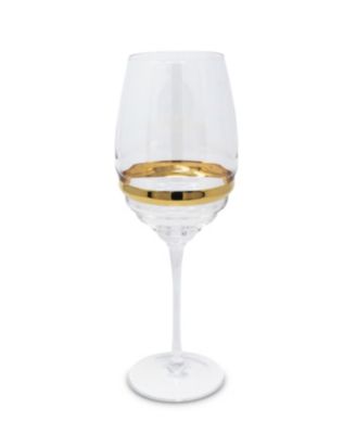 Stripe Wine Glasses, Set of 6