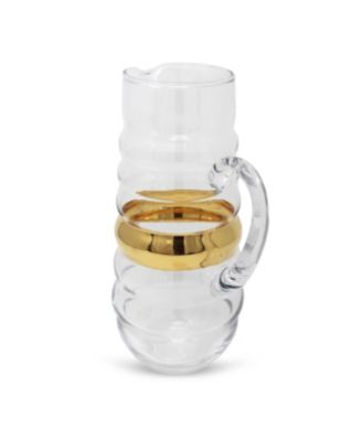 Stripe Glass Pitcher
