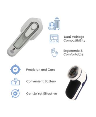 Travel-Ready Garment Grooming Kit: Compact Lint Remover, Fabric Shaver &amp; Mini Iron