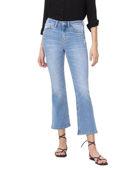 Женские джинсы Flying Monkey High Rise Cropped Flare, цвет: Синий