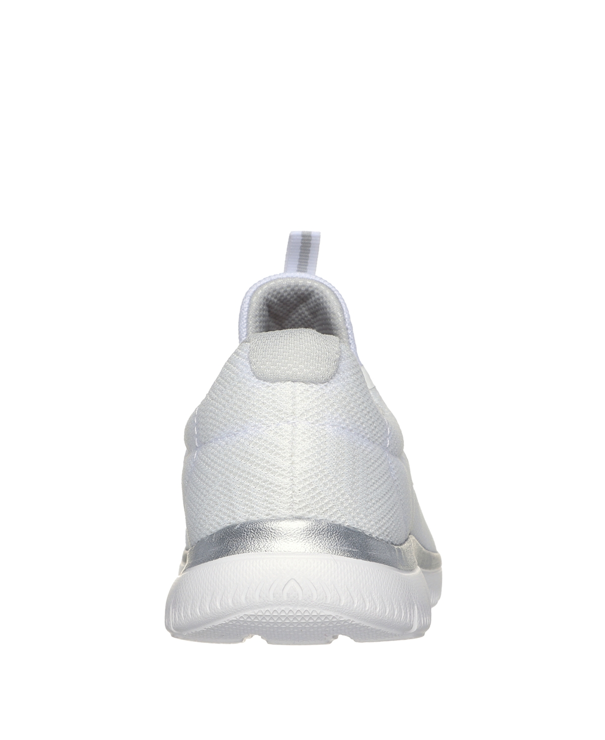 Skechers Women's Summit-artistry Chic Wide Casual Sneakers From Finish Line In White,silver