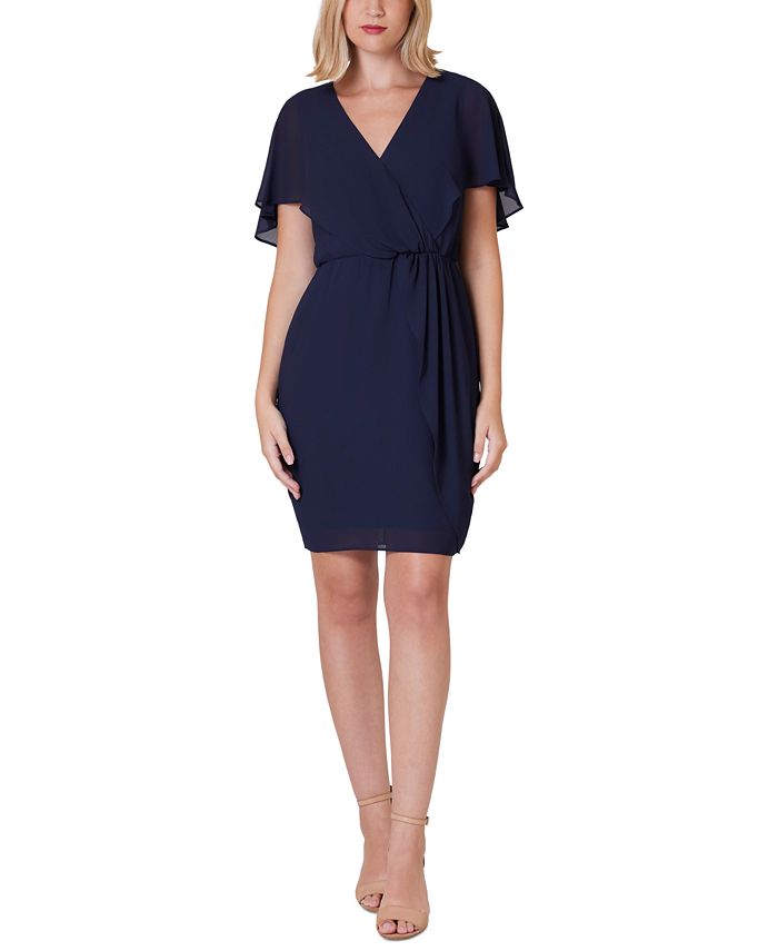 Petite flutter 2025 sleeve dresses