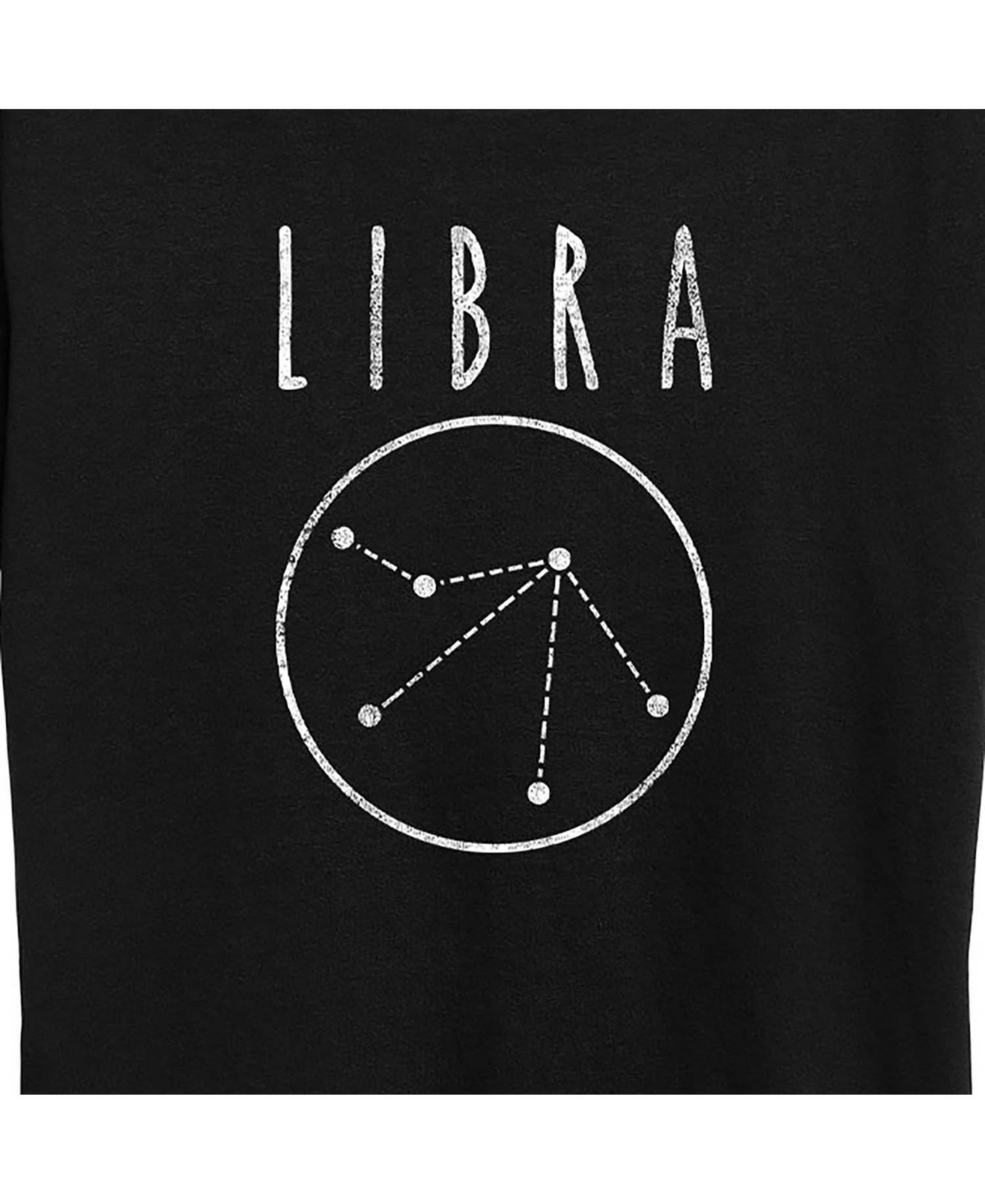 Hybrid Apparel Trendy Plus Size Astrology Libra Graphic T-shirt