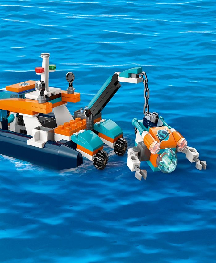 LEGO® City 60377 Exploration Explorer Diving Boat & Minifigure Toy