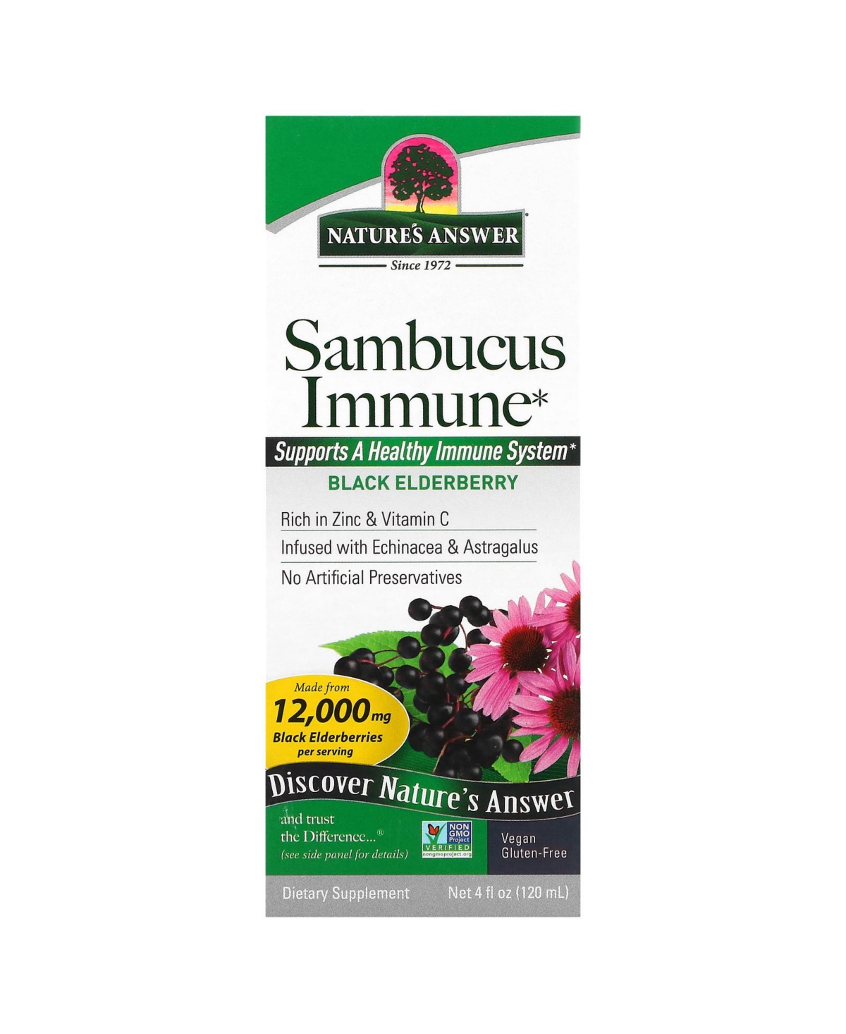 Sambucus Immune Black Elderberry 12 000 mg - 4 fl oz (120 ml) - Assorted Pre-Pack