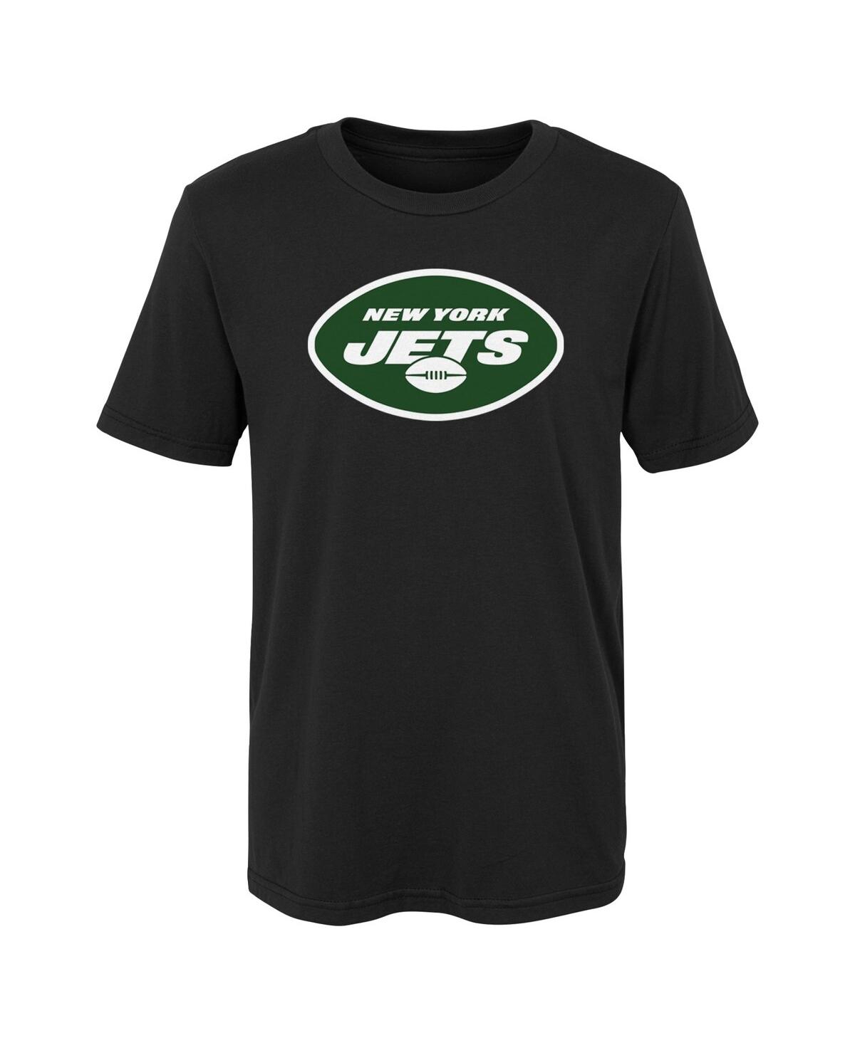 Shop Outerstuff Little Boys And Girls Black New York Jets Primary Logo T-shirt