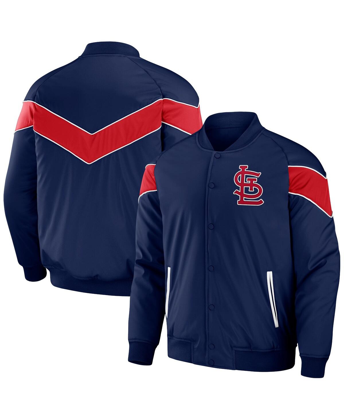 Shop Fanatics Men's Darius Rucker Collection By  Navy St. Louis Cardinals Baseball Raglan Full-snap Jacket