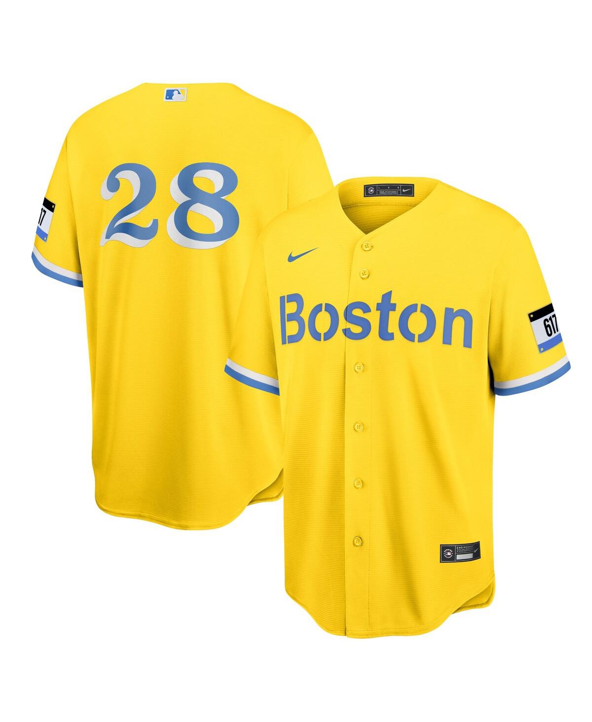 Men's Nike J.d. Martinez Gold Boston Red Sox City Connect Replica Player Jersey - Gold
