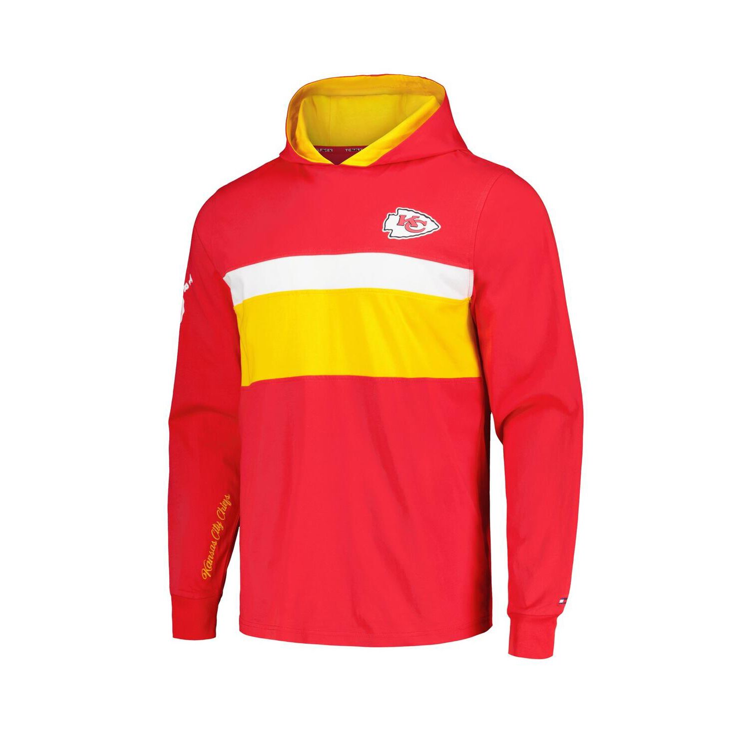 Men's Red Kansas City Chiefs Morgan Long Sleeve Hoodie T-shirt