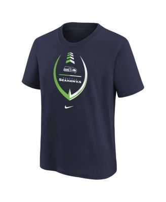 Little Girls College Navy Seattle Seahawks Icon T-shirt