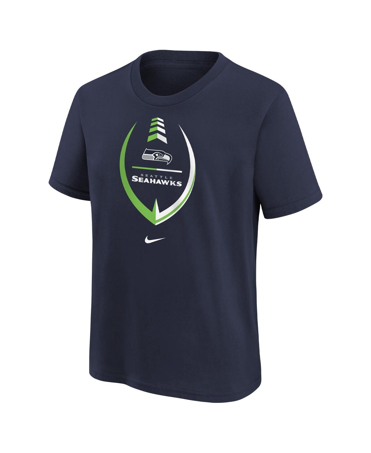 Little Girls Nike CollegeSeattle Seahawks Icon T-shirt - Navy