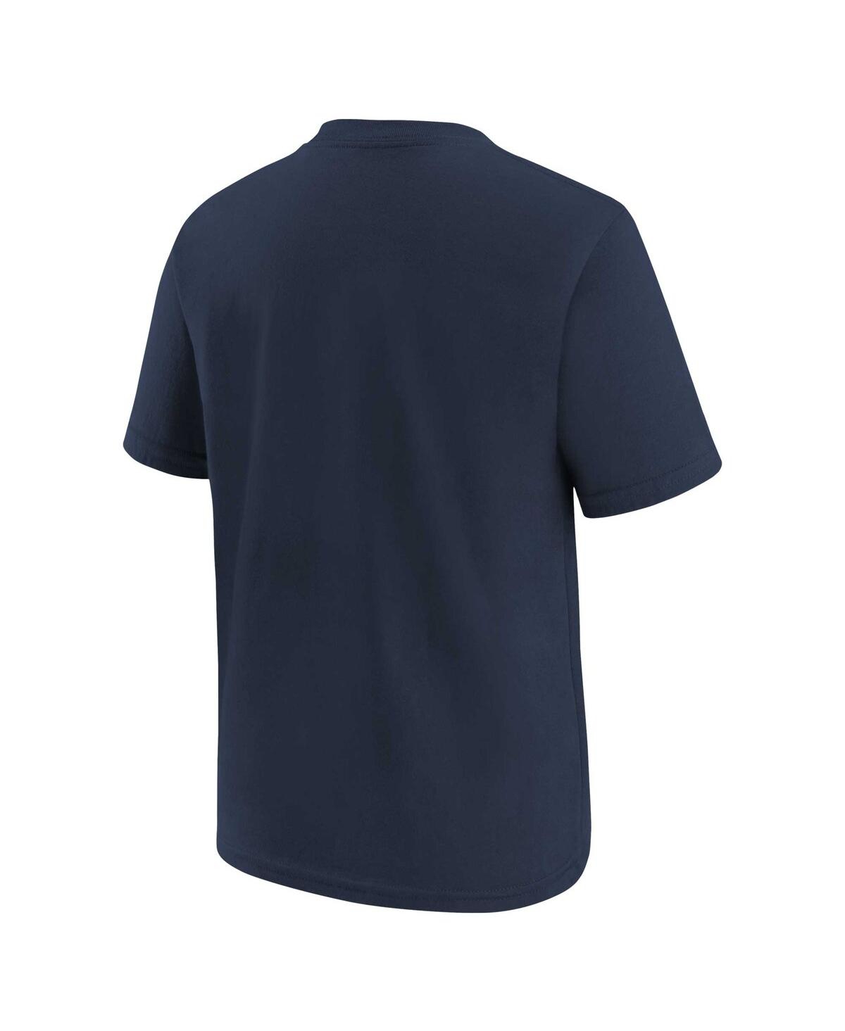 Shop Nike Big Boys  Navy Memphis Grizzlies Swoosh T-shirt