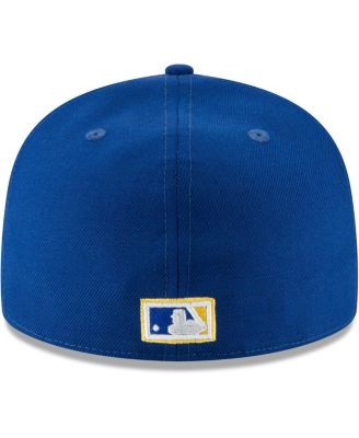 Men's Yellow Milwaukee Brewers Cooperstown Collection Wool 59FIFTY Fitted Hat