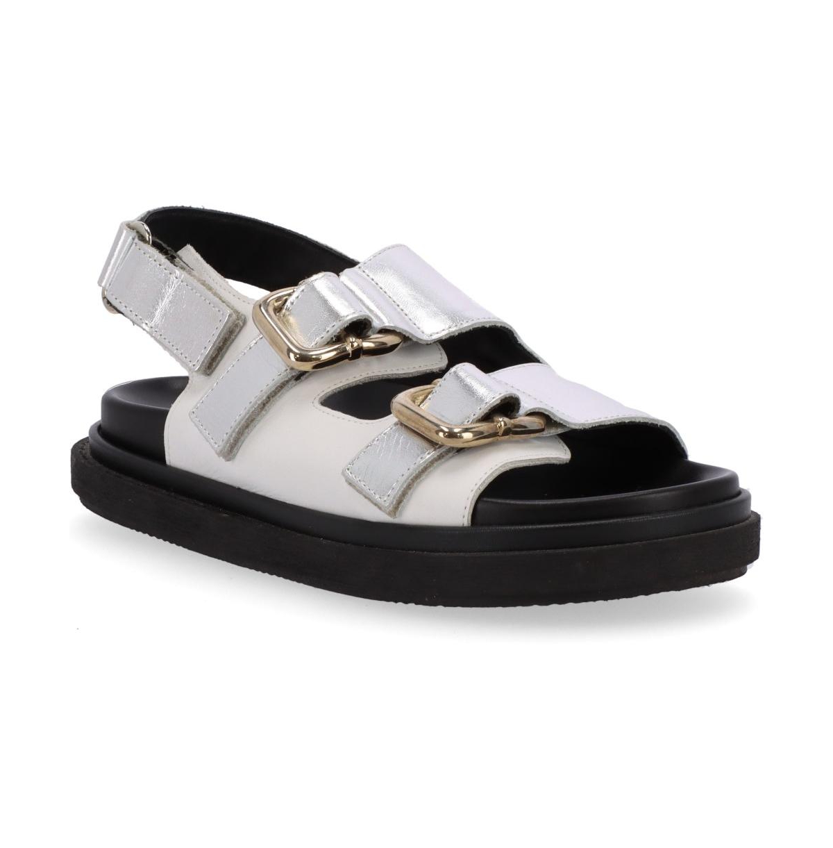 Alohas Harper Sandals In Shimmer Silver