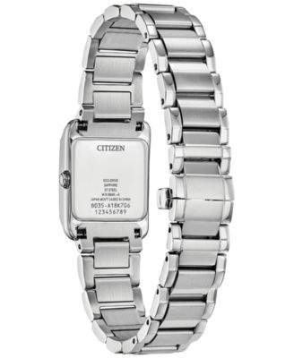 Eco-Drive Women's Bianca Stainless Steel Bracelet Watch 28mm