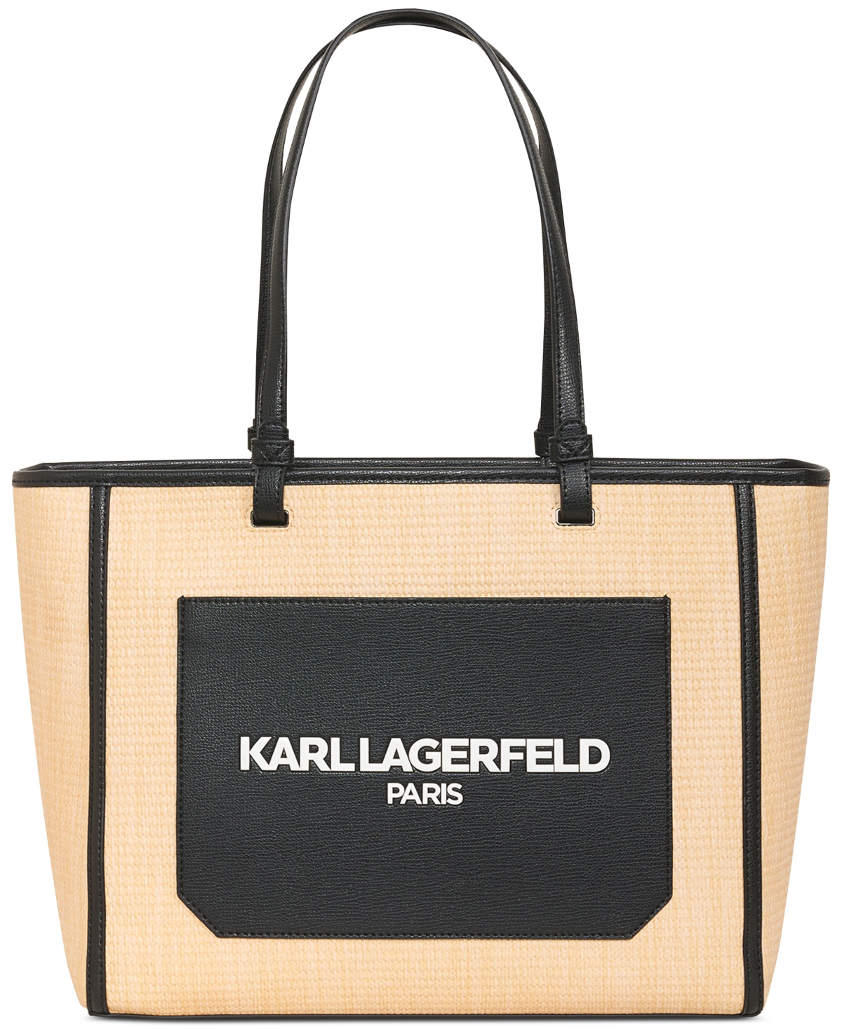 Karl Lagerfeld Maybelle Large Tote In Natural,bl