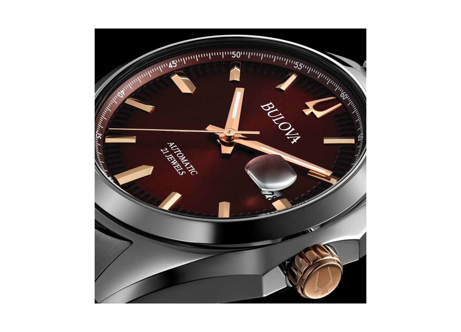 Men's Automatic Surveyor Stainless Steel Bracelet Watch 39mm