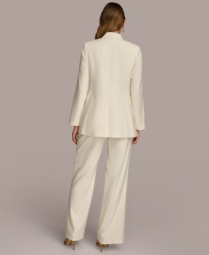 Donna Karan New York DKNY linen pants and slacks, men's size W33 linen black type Vintage Second Hand