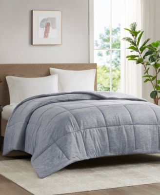 Comfort Cool Jersey Knit Oversized Down Alternative Comforter, Full/Queen