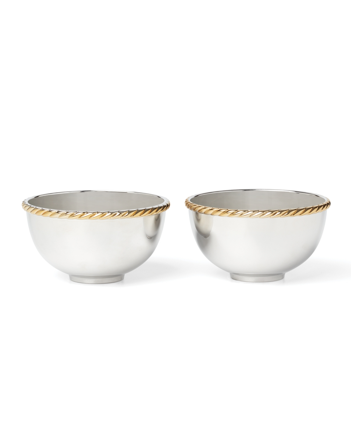 Reed & Barton Roseland Metal Nut Bowl, Set Of 2 In Metallic And No Color