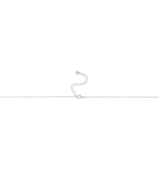 Cubic Zirconia Cross Stud Earring and Necklace with Jewelry Box Set