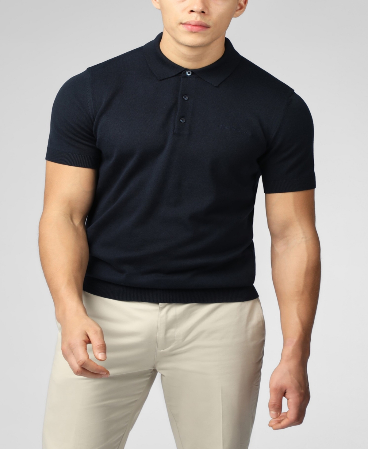 Ben Sherman Men's Signature Short Sleeve Polo Shirt In Dark Navy