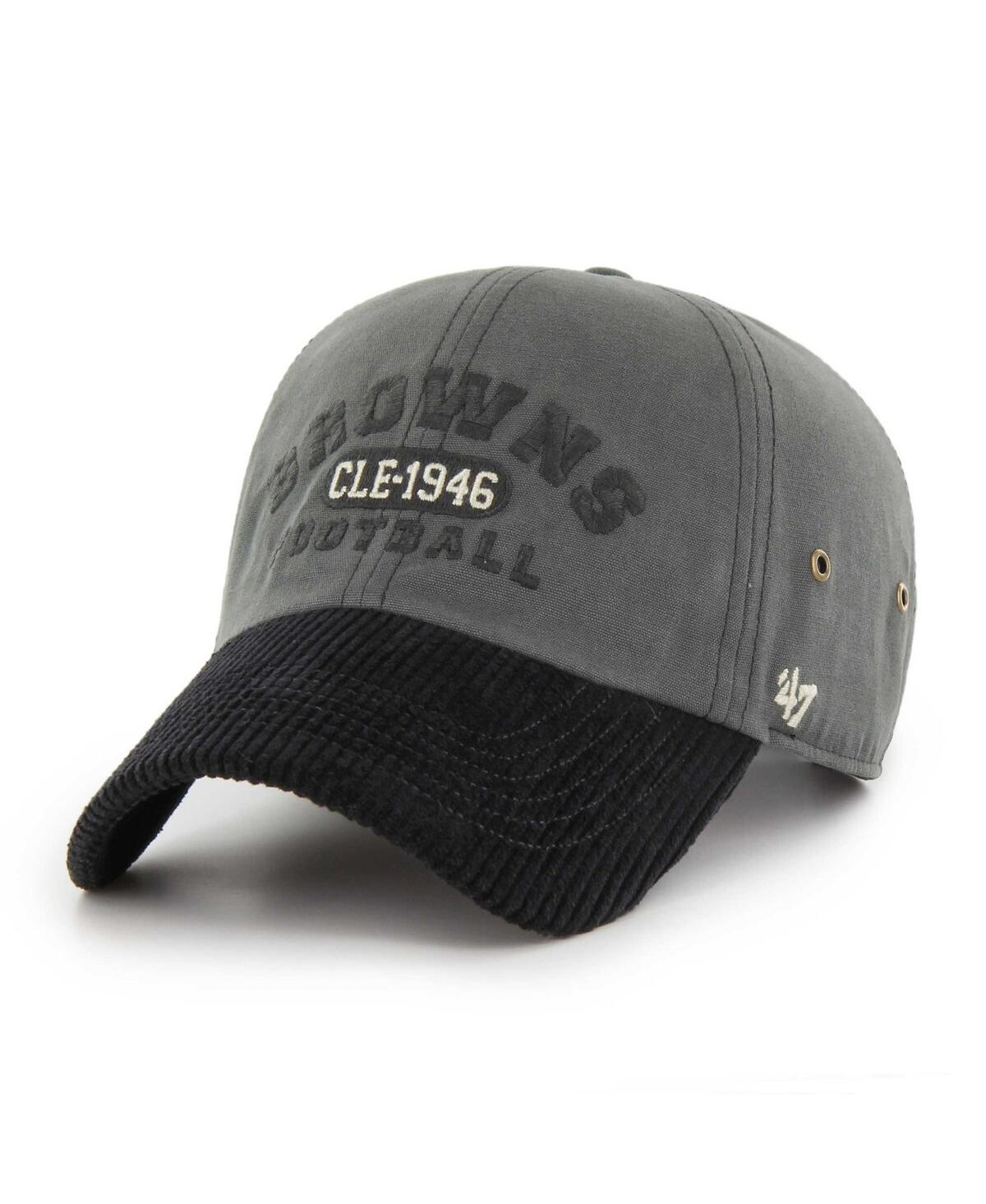 47 Brand Men's ' Charcoal Pittsburgh Steelers Ridgeway Clean Up Adjustable Hat In Charcoal