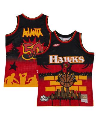 Men's Mitchell & Ness x Tats Cru Black Atlanta Hawks Hardwood