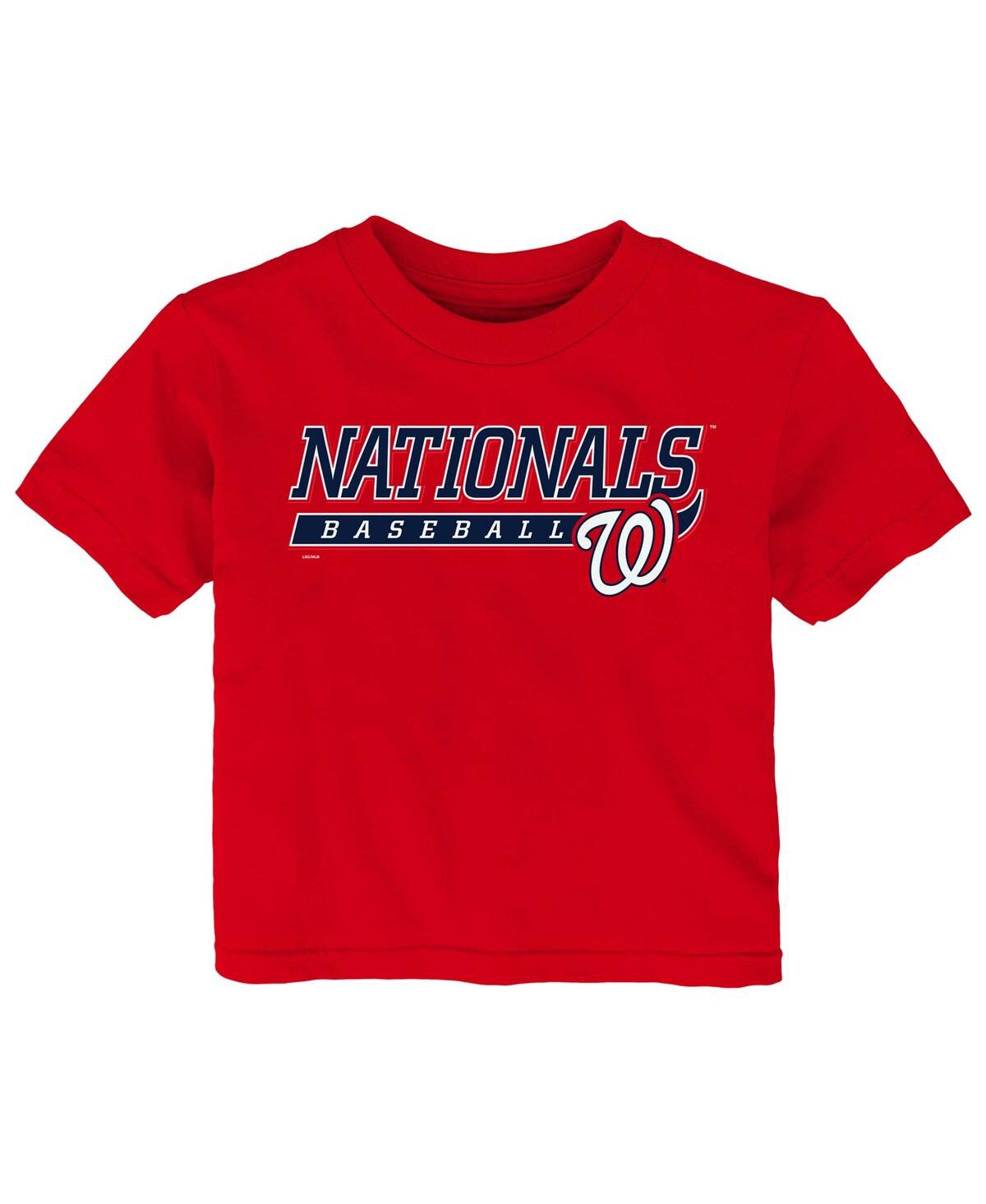 Shop Outerstuff Baby Boys And Girls Red Washington Nationals Take The Lead T-shirt