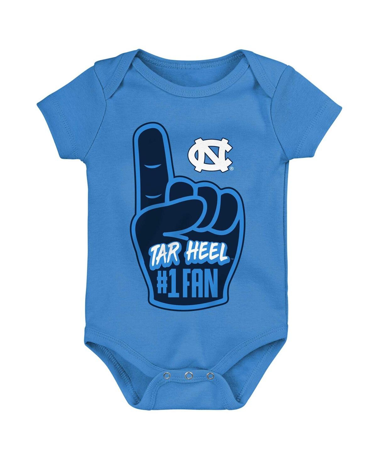 Shop Outerstuff Baby Boys And Girls Light Blue North Carolina Tar Heels #1 Fan Foam Finger Bodysuit