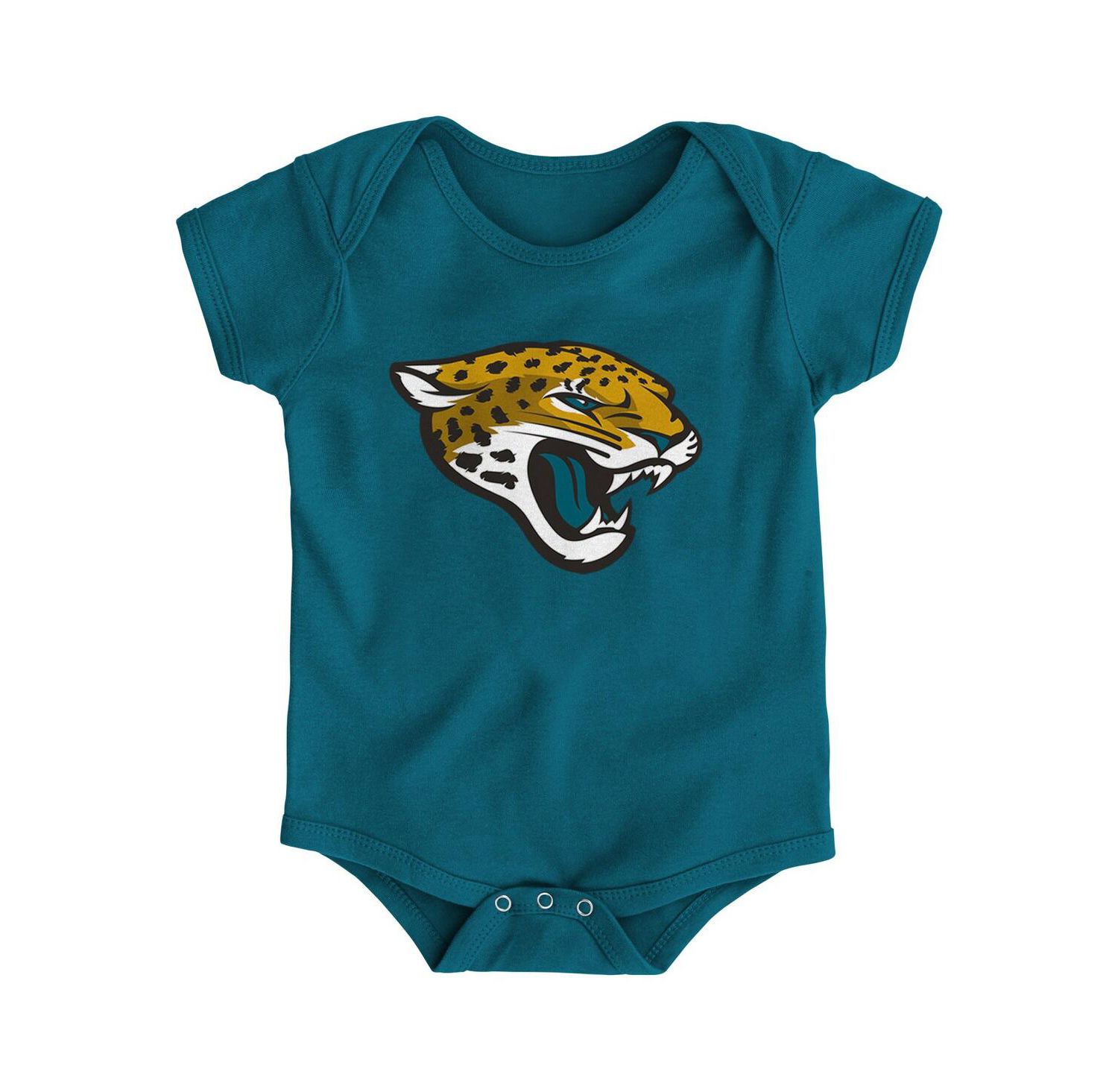 Baby Boys and Girls Teal Jacksonville Jaguars Team Logo Bodysuit