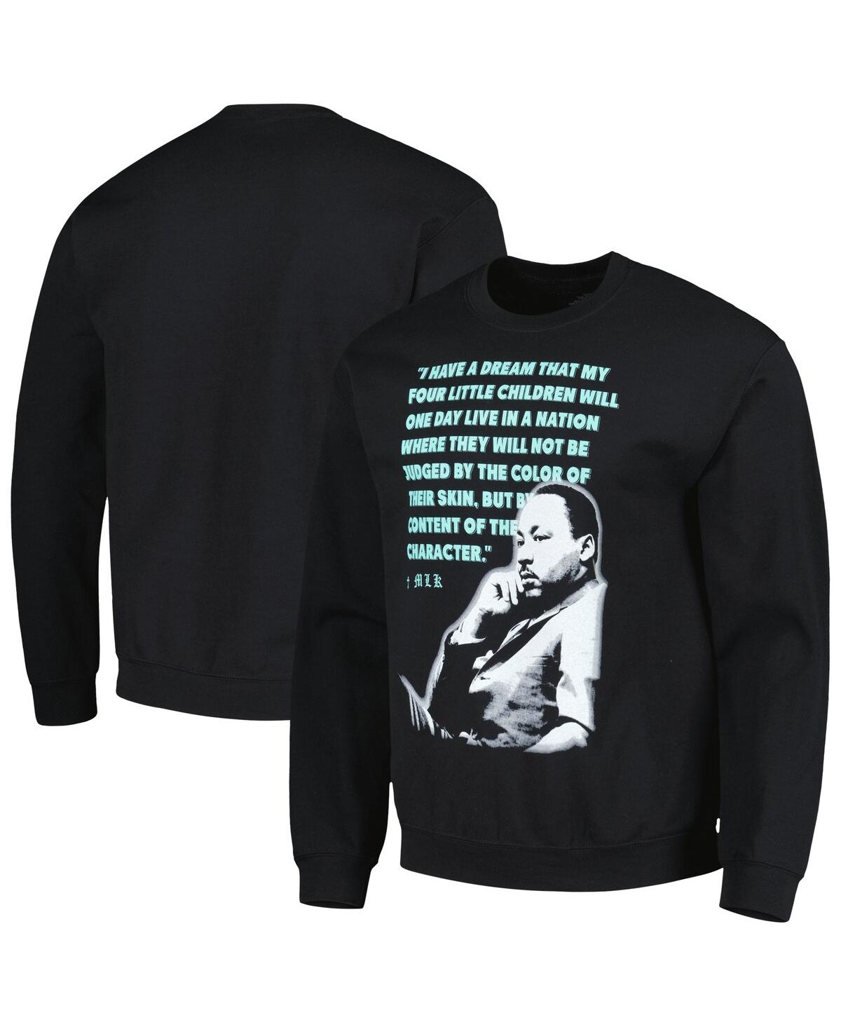 Shop Philcos Men's And Women's Martin Luther King Jr. Black Graphic Pullover Sweatshirt
