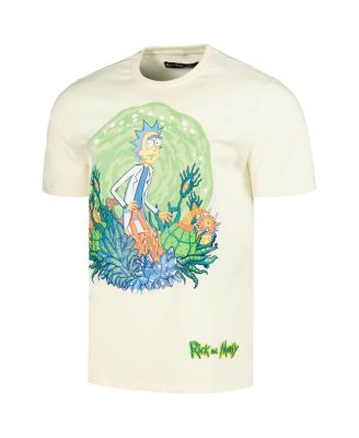 Men's Cream Rick and Morty Graphic T-shirt