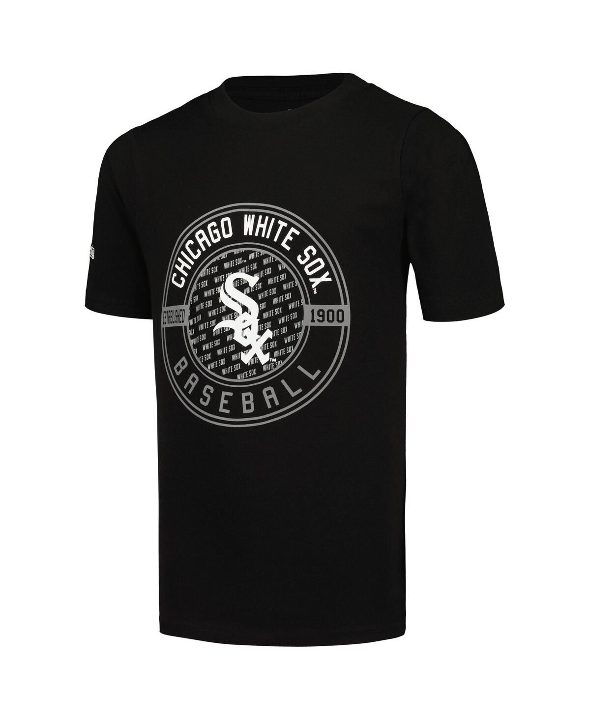 Shop Stitches Big Boys  Black, White Chicago White Sox T-shirt Combo Set In Black,white