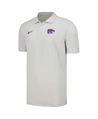 Men's Gray Kansas State Wildcats Sideline Polo Shirt