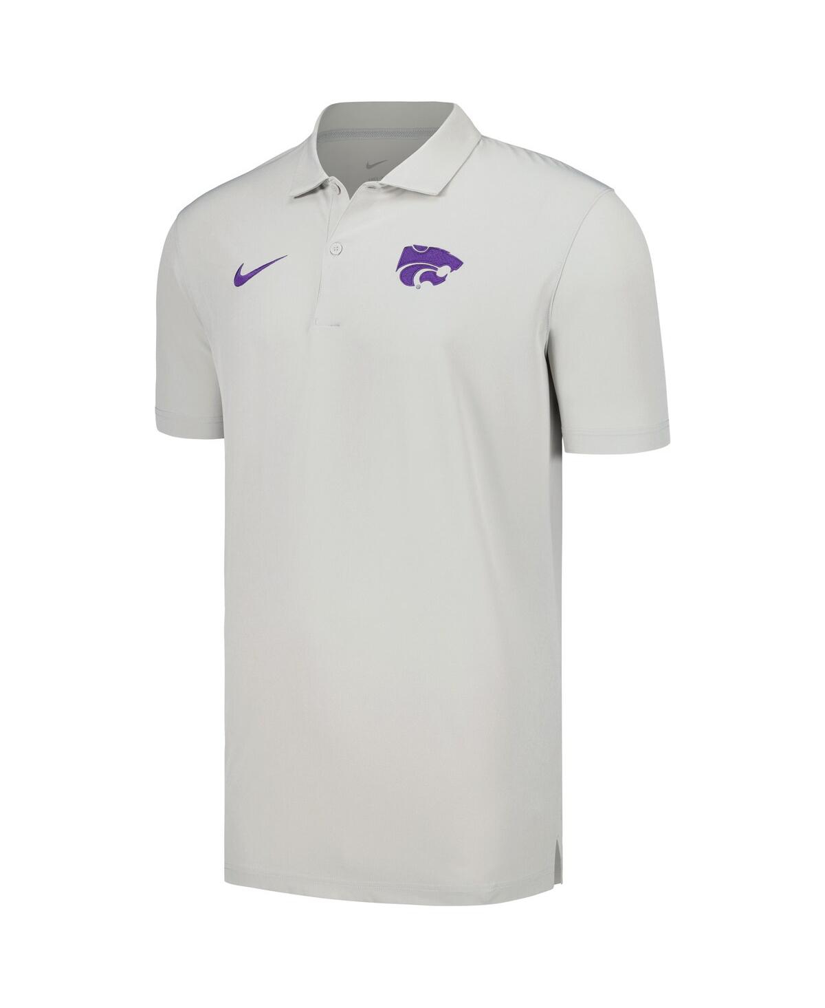Men's NikeKansas State Wildcats Sideline Polo Shirt - Gray