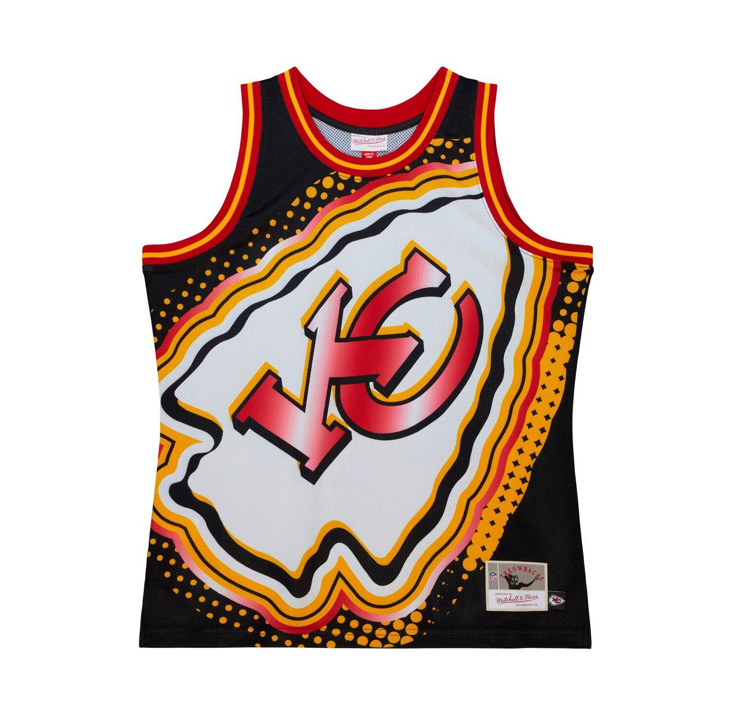 Men's Black Kansas City Chiefs Big Face 7.0 Fashion Tank Top