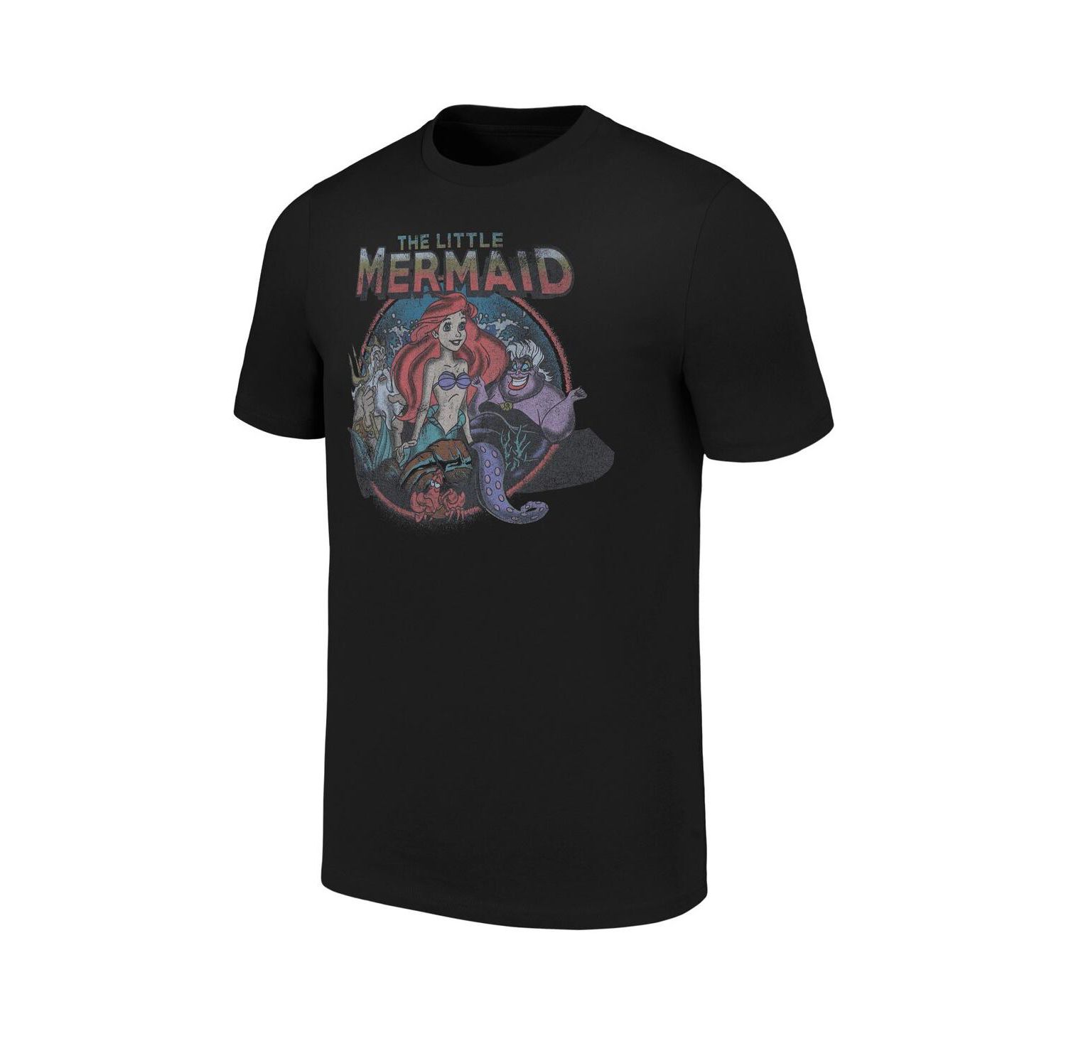 Men's and Women's Black The Little Mermaid T-shirt