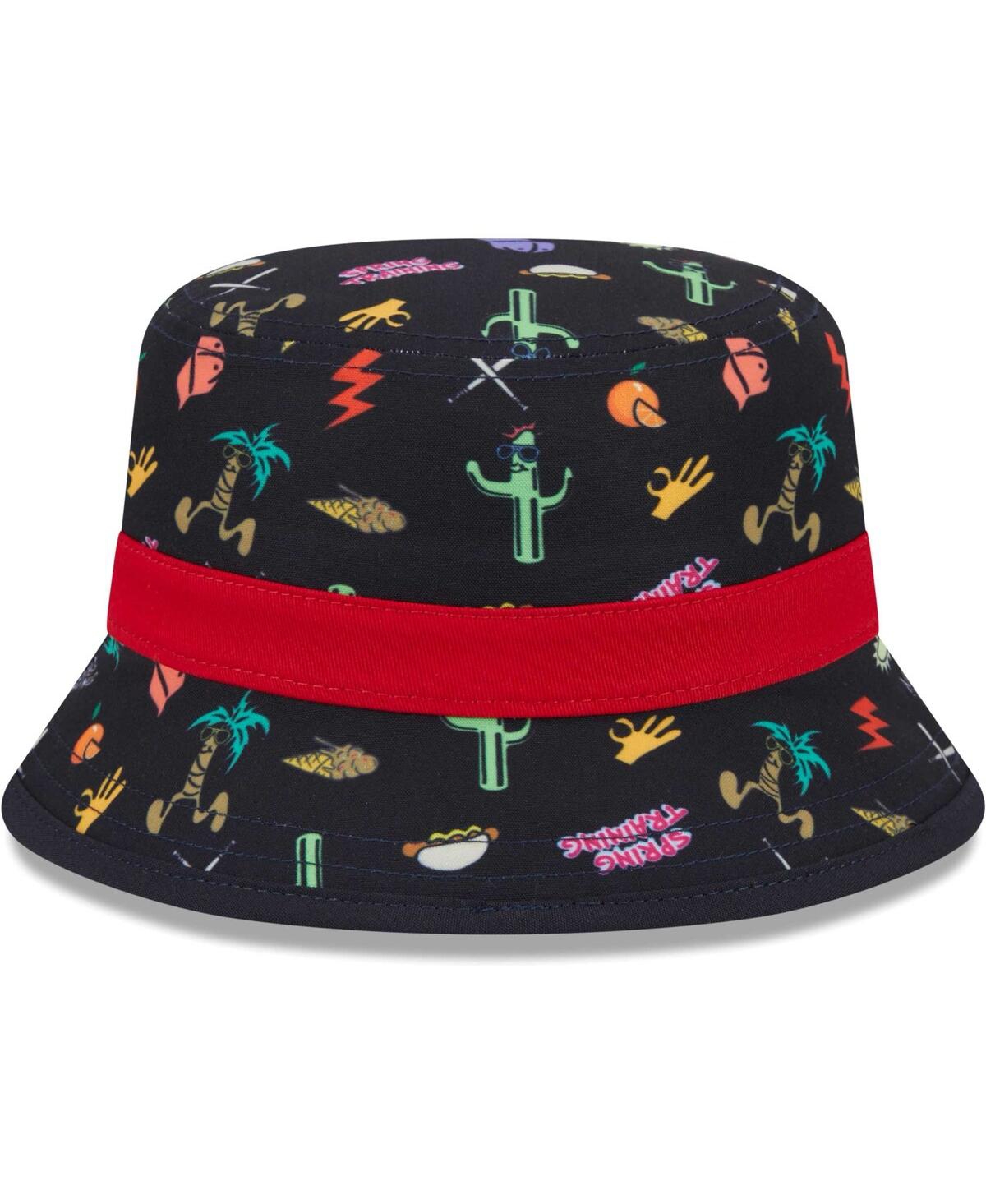 Shop New Era Toddler Boys And Girls  Navy Atlanta Braves Spring Training Icon Bucket Hat