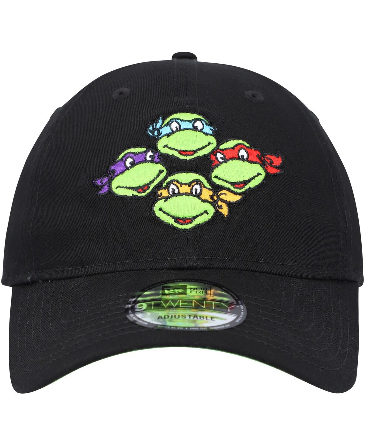 New Era Men's  Black Teenage Mutant Ninja Turtles The Group Trucker 9fifty Snapback Hat In Black