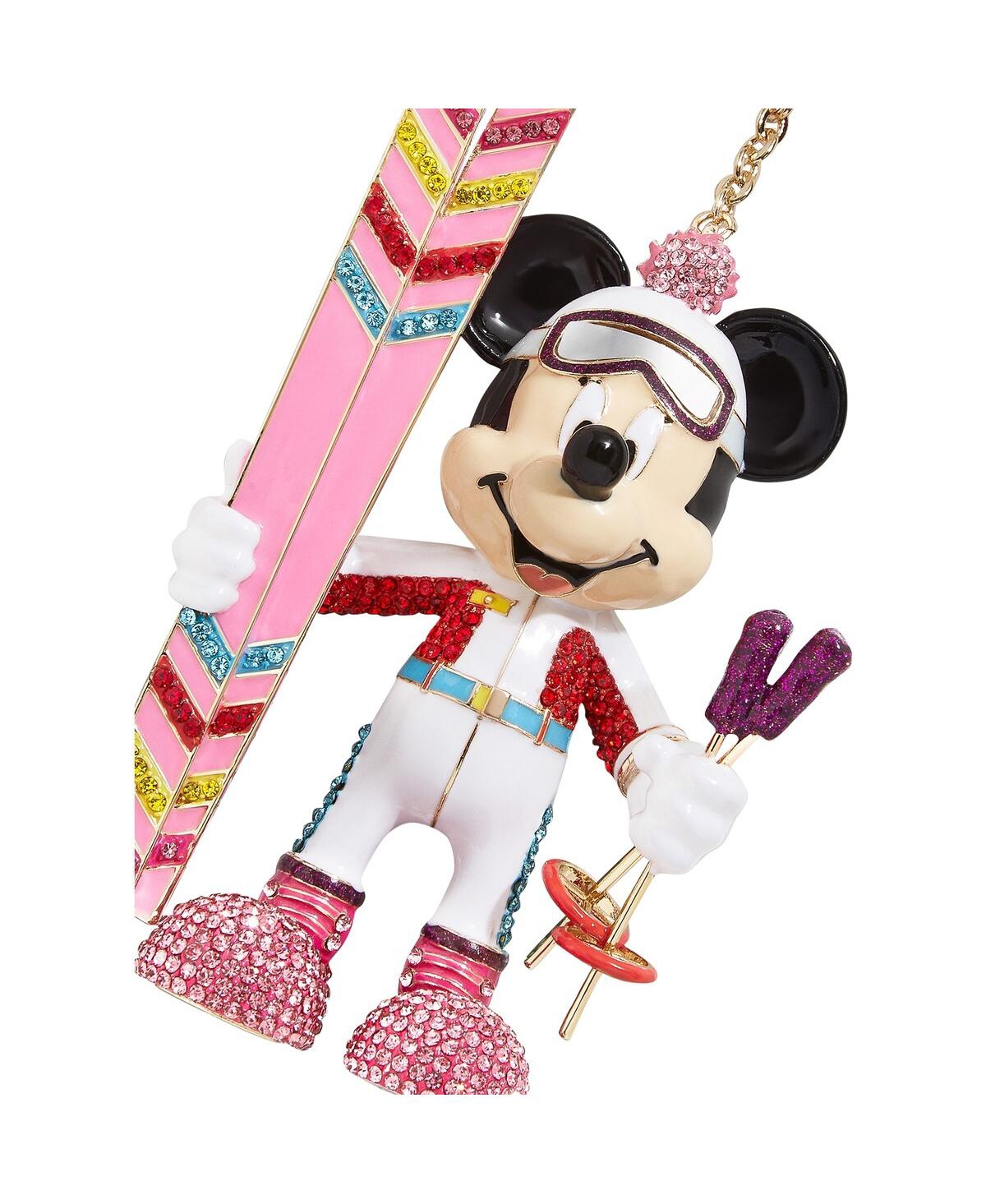 Shop Baublebar Women's  Minnie Mouse Skiing Bag Charm In Multi