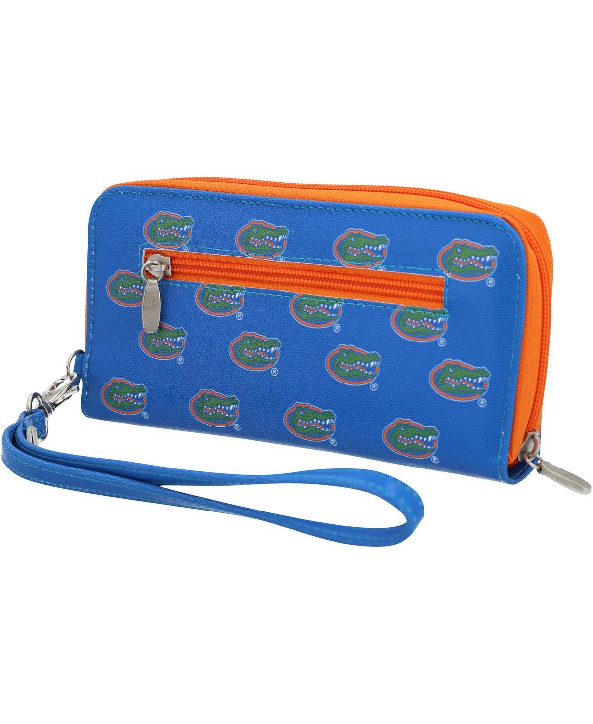 Shop Eagles Wings Women's Florida Gators Zip-around Wristlet Wallet In Blue