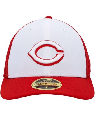 Men's White, Red Cincinnati Reds 2023 On-Field Batting Practice Low Profile 59FIFTY Fitted Hat