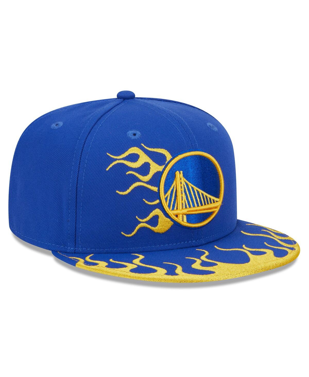 Men's New EraGolden State Warriors 2024 Nba All-Star Game Rally Drive Flames 9FIFTY Snapback Hat - Royal