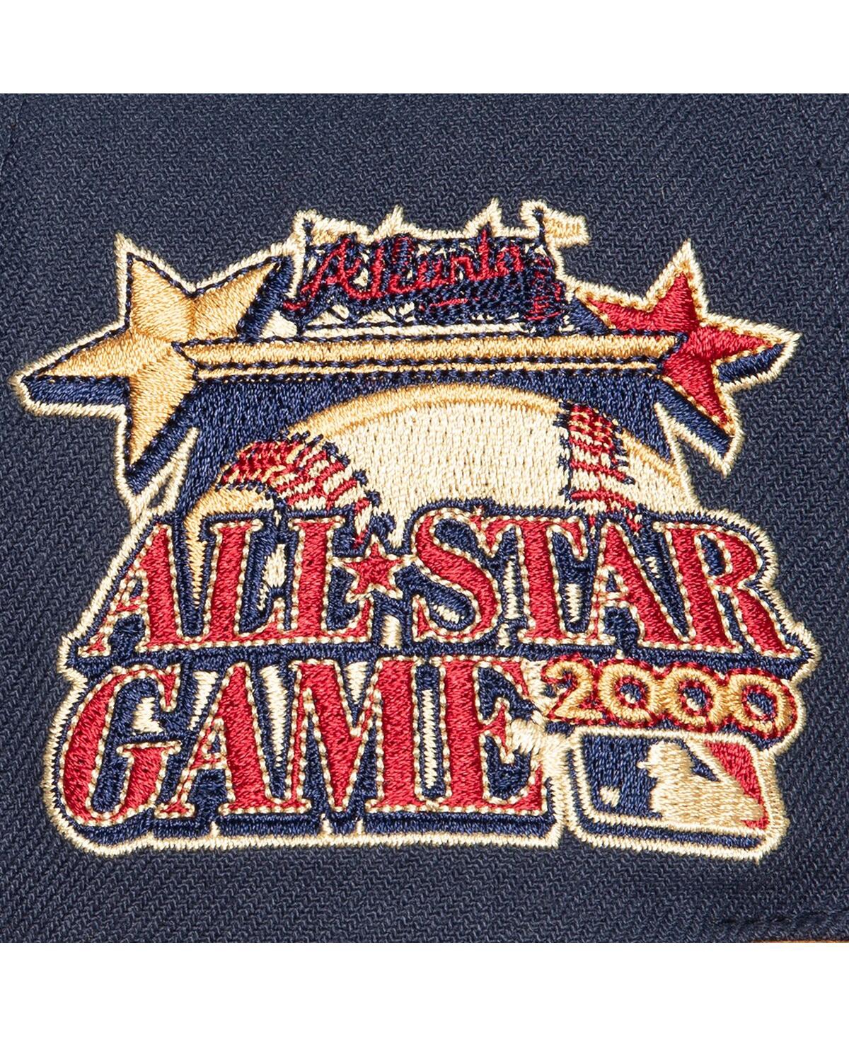 Men's Mitchell & NessAtlanta Braves Work It Snapback Hat - Navy