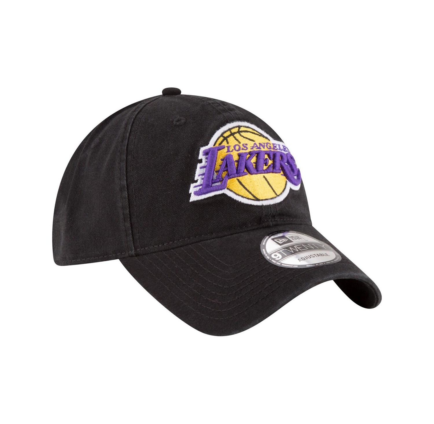 Men's Black Los Angeles Lakers Team 2.0 9TWENTY Adjustable Hat