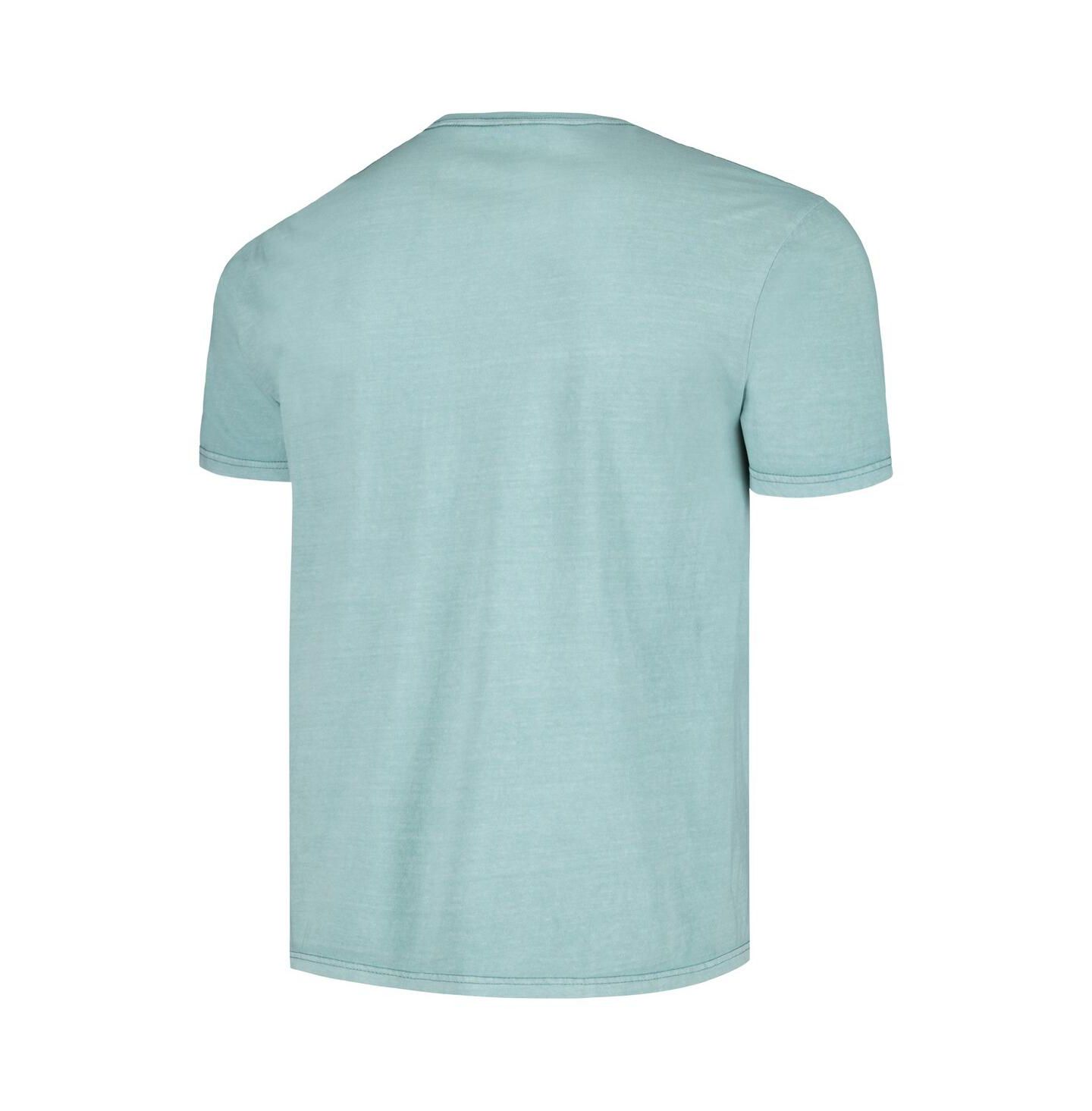 Мужская футболка Philcos Light Blue Distressed Kiss Spider Washed Graphic — фото 3