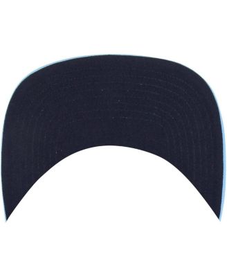 Men's Carolina Blue Distressed North Carolina Tar Heels Straight Eight Adjustable Trucker Hat